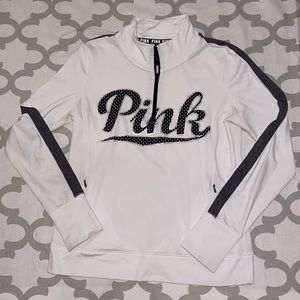 VICTORIA’S SECRET PINK QUARTER ZIP SWEATSHIRT